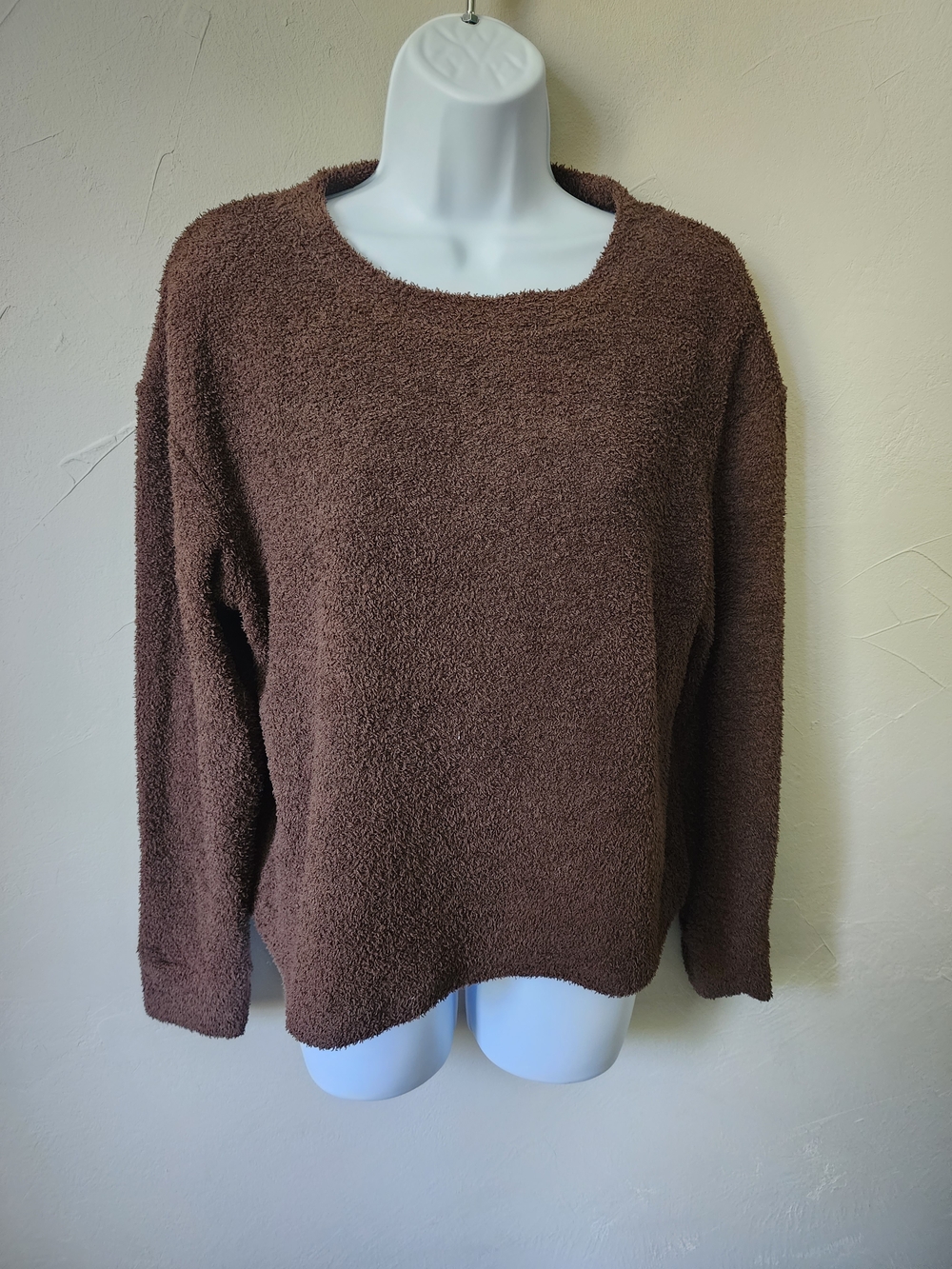 GAP Women's Fuzzy Crewneck Sweater - Brown Size Small